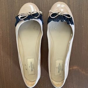 Valentino Flats in color pink comb. Size 35